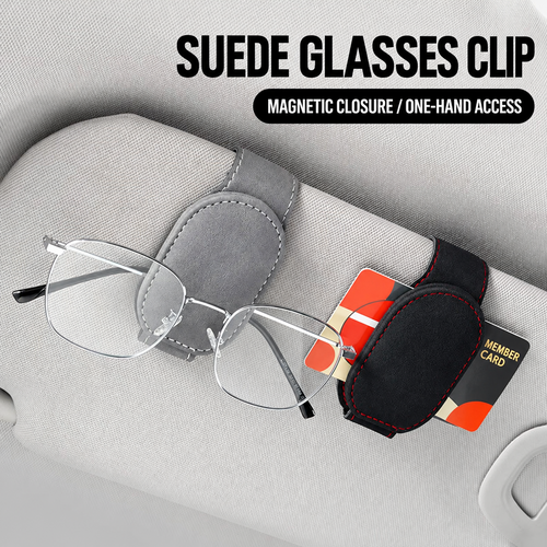 Multifunctional car visor glasses clip