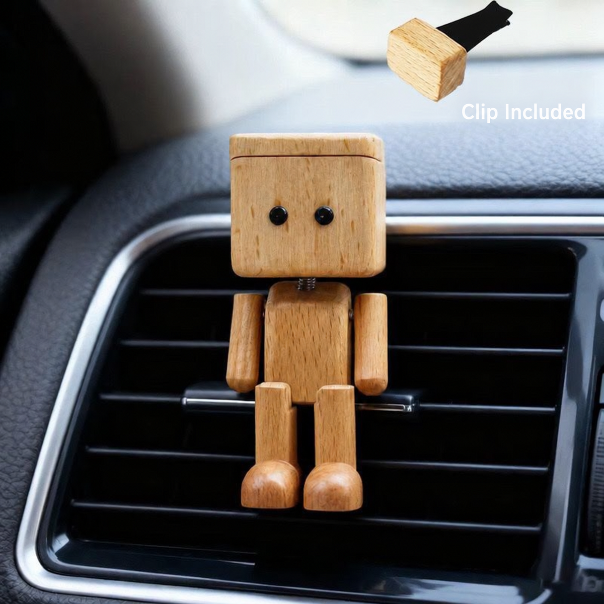 Light wood air freshener puppet